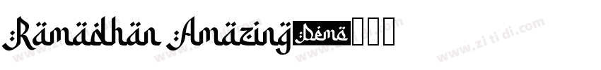 Ramadhan Amazing字体转换